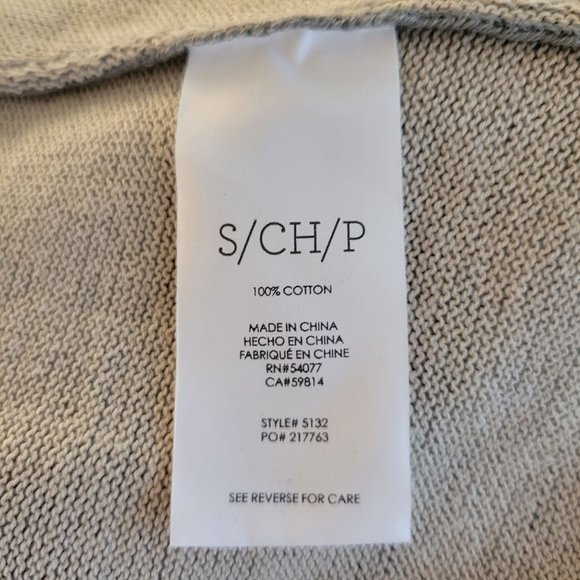 Cabi S 5132 Green Gray Sweater Cardigan Open Front SAGE Cascading Waterfall - Picture 7 of 7